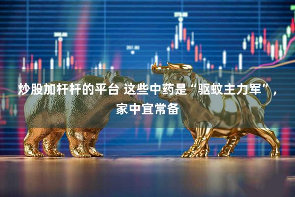 炒股加杆杆的平台 这些中药是“驱蚊主力军”，家中宜常备